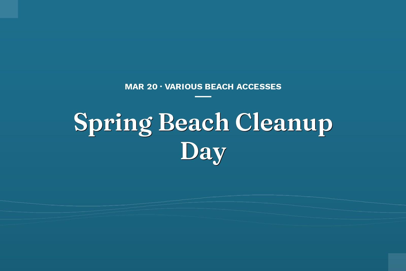 Spring Beach Cleanup Day